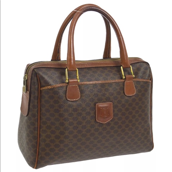 Celine Handbags - Aut Celine Macadam Handbag Brown PVC Leather Italy